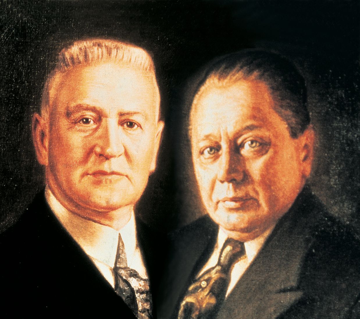 Portraits peints des fondateurs de Miele, Carl Miele et Reinhard Zinkann